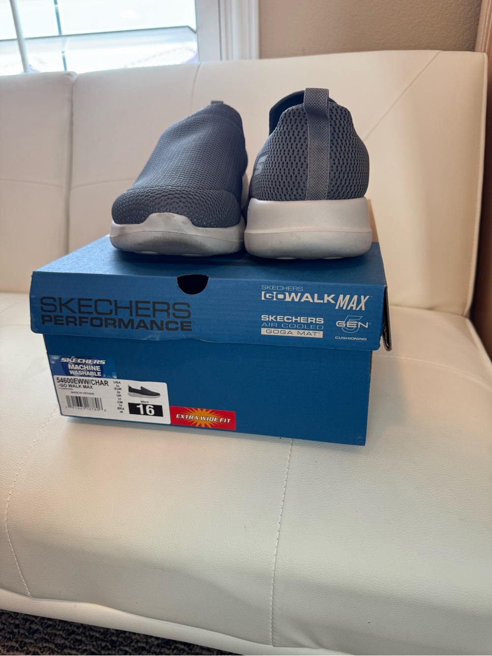 Skechers GOwalk Max Men's Slip-On Shoes - Gray